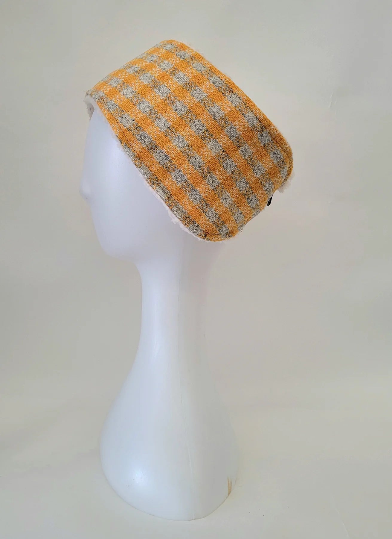 Harris Tweed Sunflower Check ladies headband