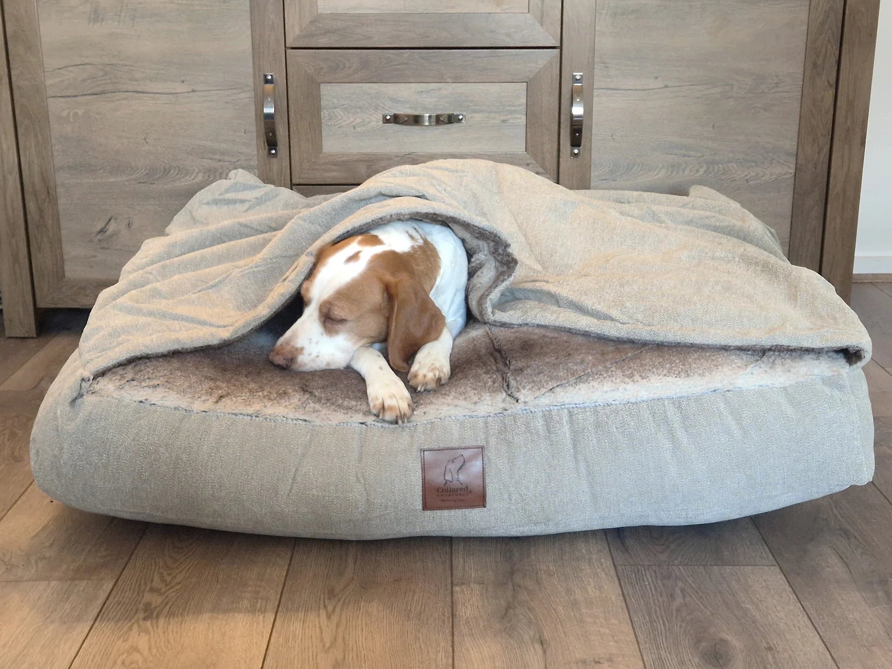 Collared Creatures Beige Snuggle Sack