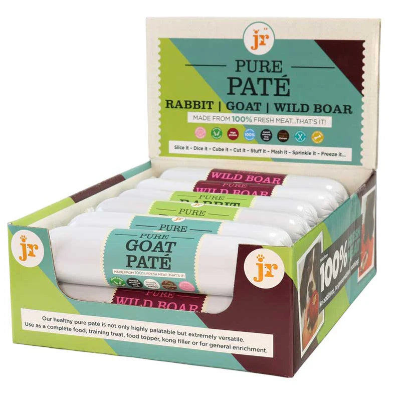 100% Pure Dog Pate 200g and 400g Rabbit Goat and Wild Boar Variety Pack