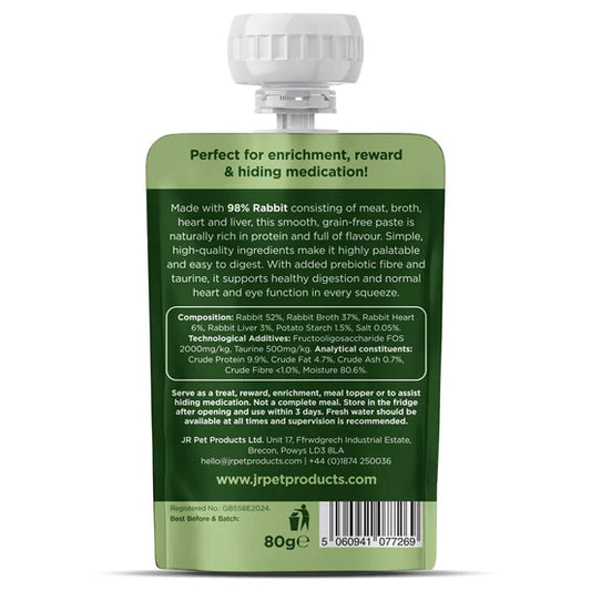 JR Purely For Cats Rabbit Paste+ smooth rabbit cat treat squeeze pouch