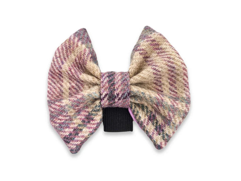 Abraham Moon Kincraig Heather Dog Bow Tie