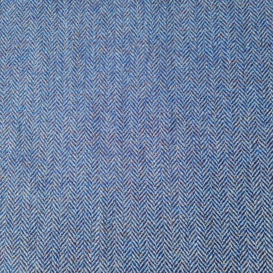 Blue herringbone harris tweed