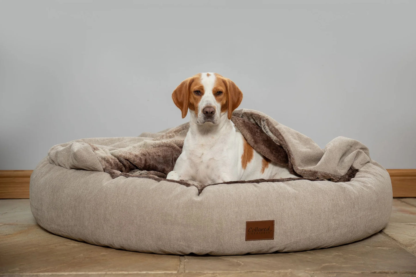 Collared Creatures Classic Cocoon snuggle bed beigeBed