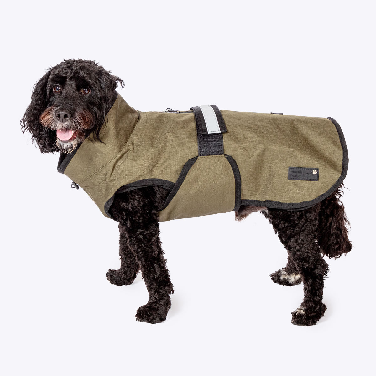 3 in 1 dog coat Olive