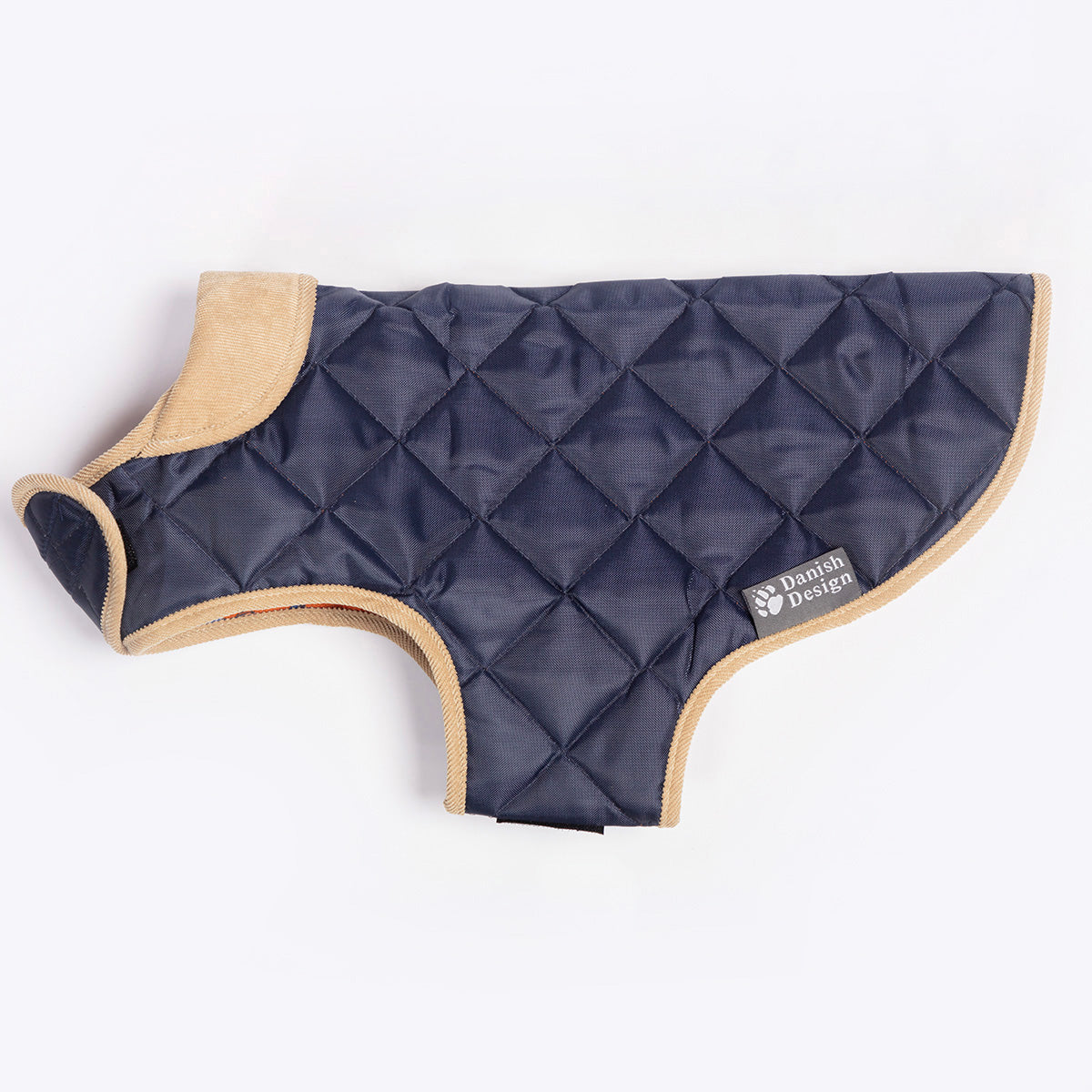 Navy Blue Quilted dog coat