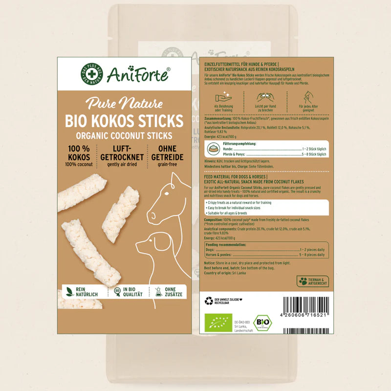 Aniforte Pure Nature Bio Kokos Sticks Coconut sticks