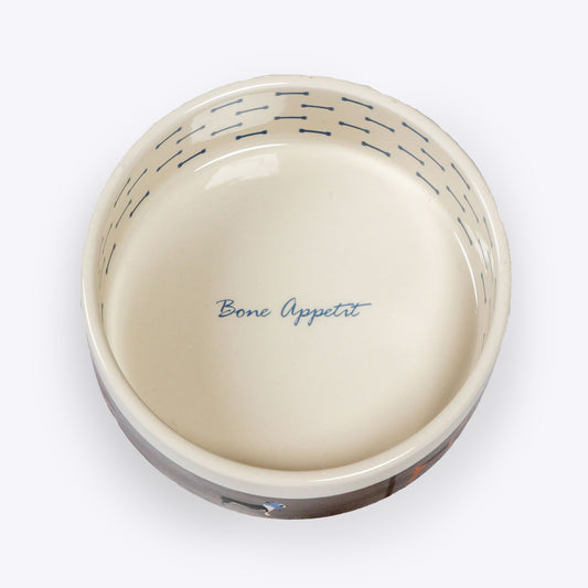 Fat Face ceramic dog bowl
