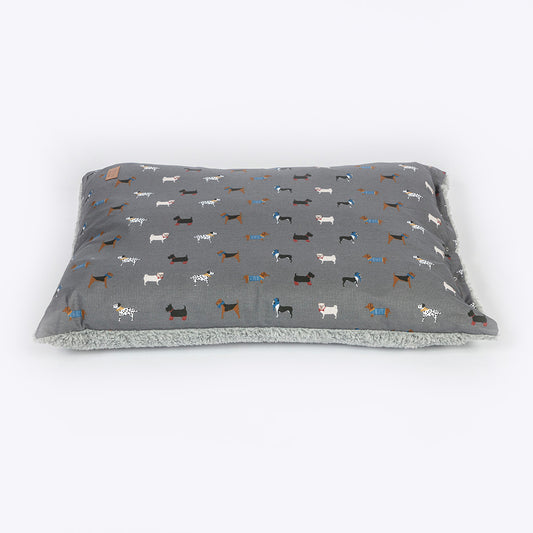 FatFace Marching Dogs Deep Duvet Dog Bed