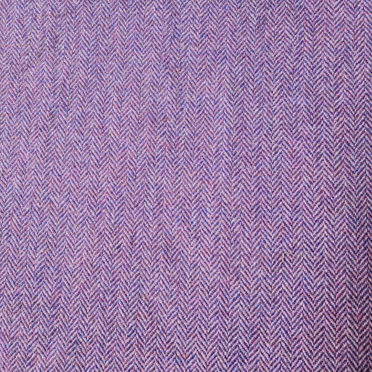 Lilac & Blue Herringbone Harris Tweed