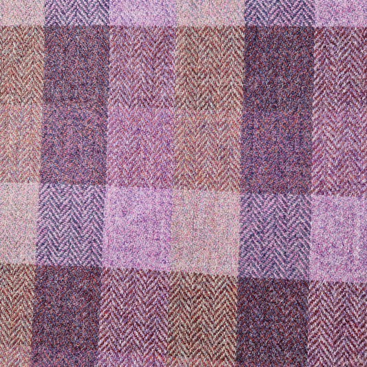 Harris Tweed Pretty Pink Block Herringbone Martingdale Collars