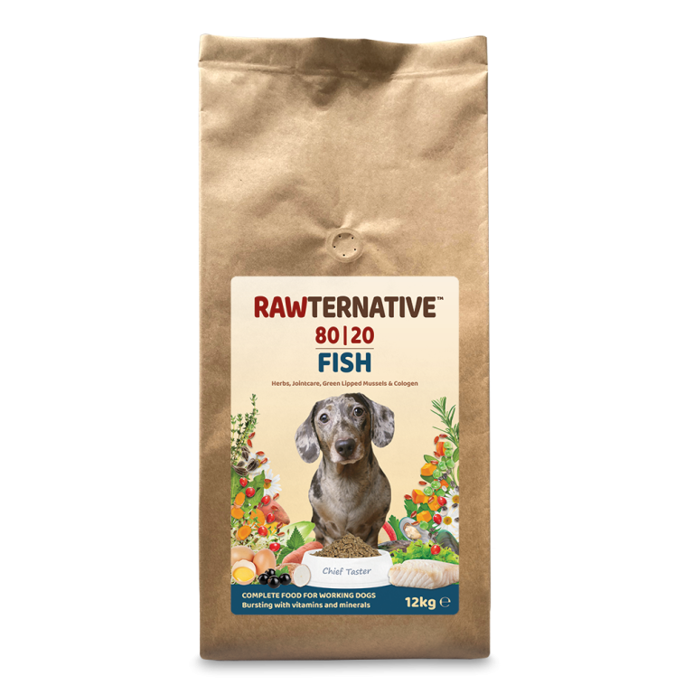 80/20 Raw Alternative Dog Food, Fish -Trout – Grain, Gluten & Potato Free