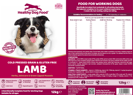 Cold pressed salubrious Lamb food