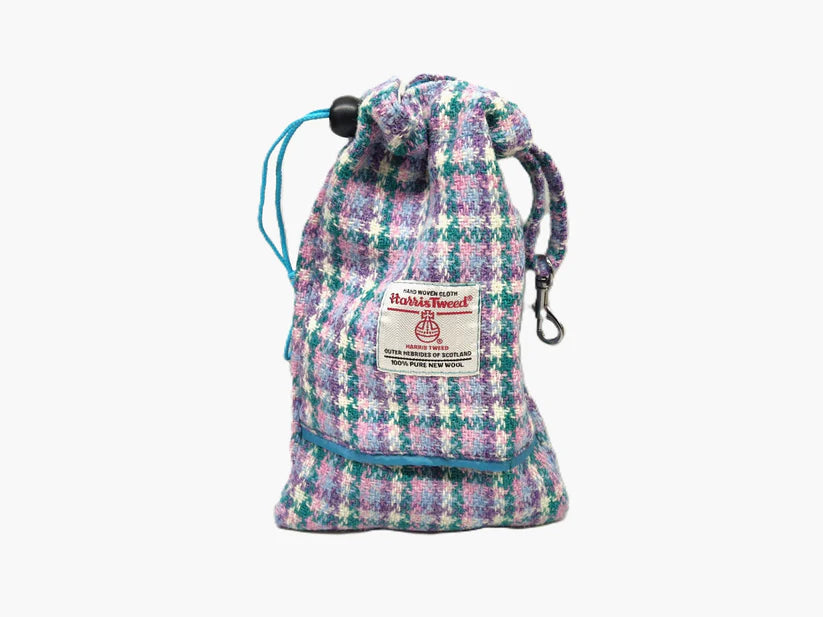 Harris Tweed wisteria houndstooth Treat bag