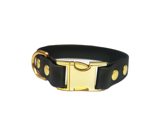 Black Toy breed Waterproof Dog Collar
