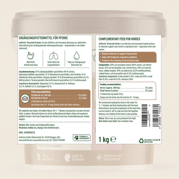 Aniforte bronchial herbs ingredients and guidelines
