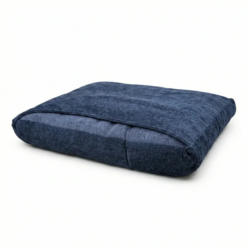 Snuggle Sack Dog Bed by Collared Creatures Navy Blue Burrowing Dog Bed