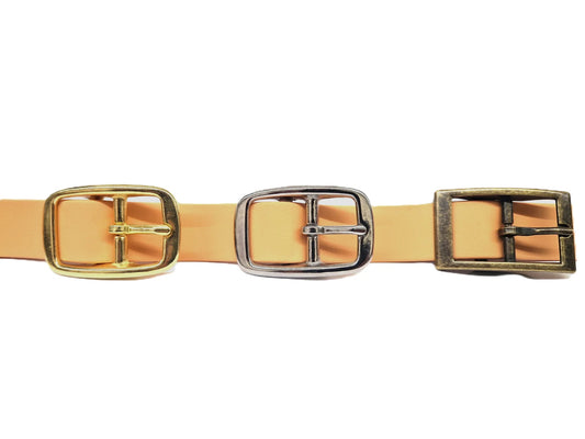 Copper dog collar buckles