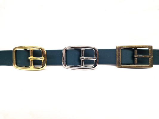 Dark green dog collar buckle options