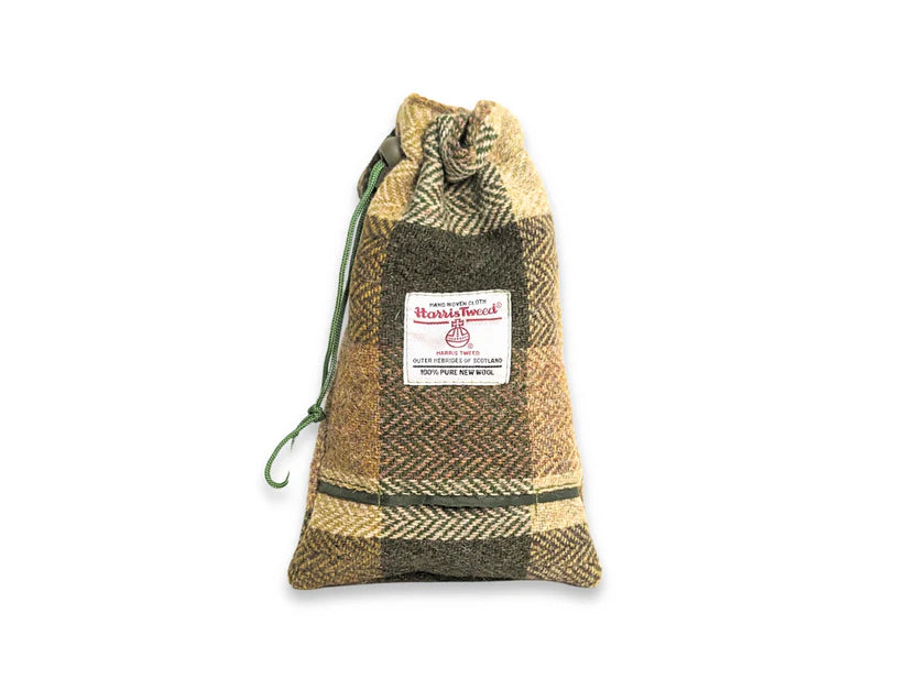 Harris Tweed Green Block Herringbone Check Lead