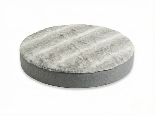 Deluxe Cocoon Bed inner cushion cover replacement Grey 2 tone faux fur