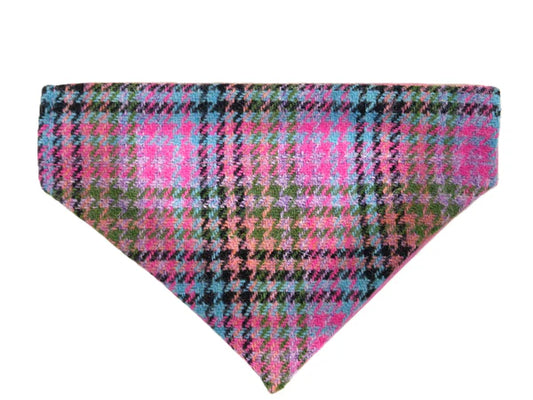 Harris tweed kaleidoscope houndstooth bandana