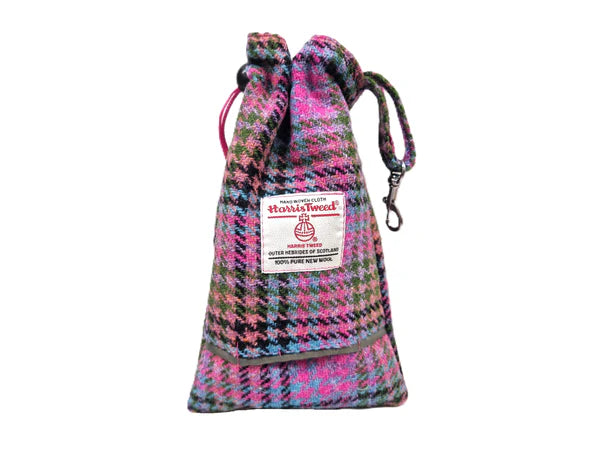 Harris tweed kaleidoscope houndstooth treat bag