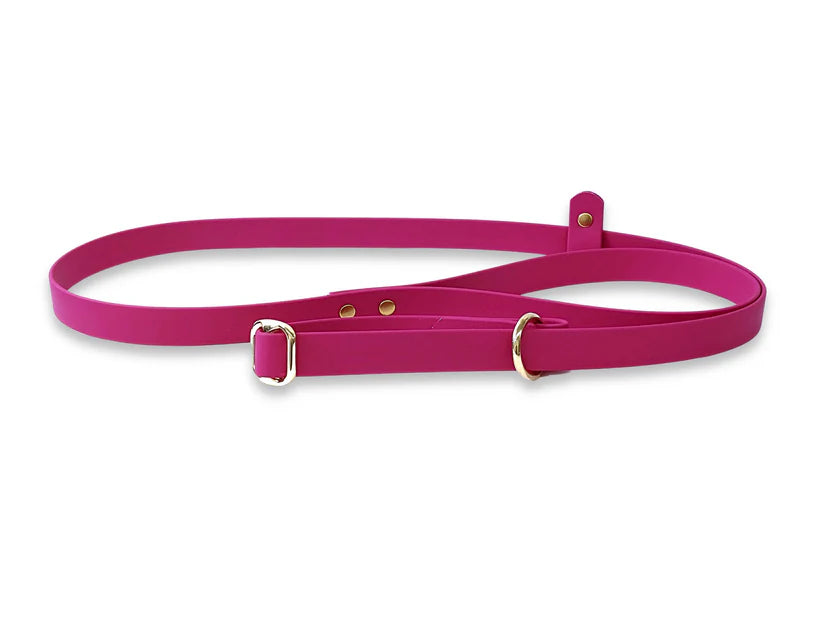 Waterproof Biothane Slip Lead Magenta