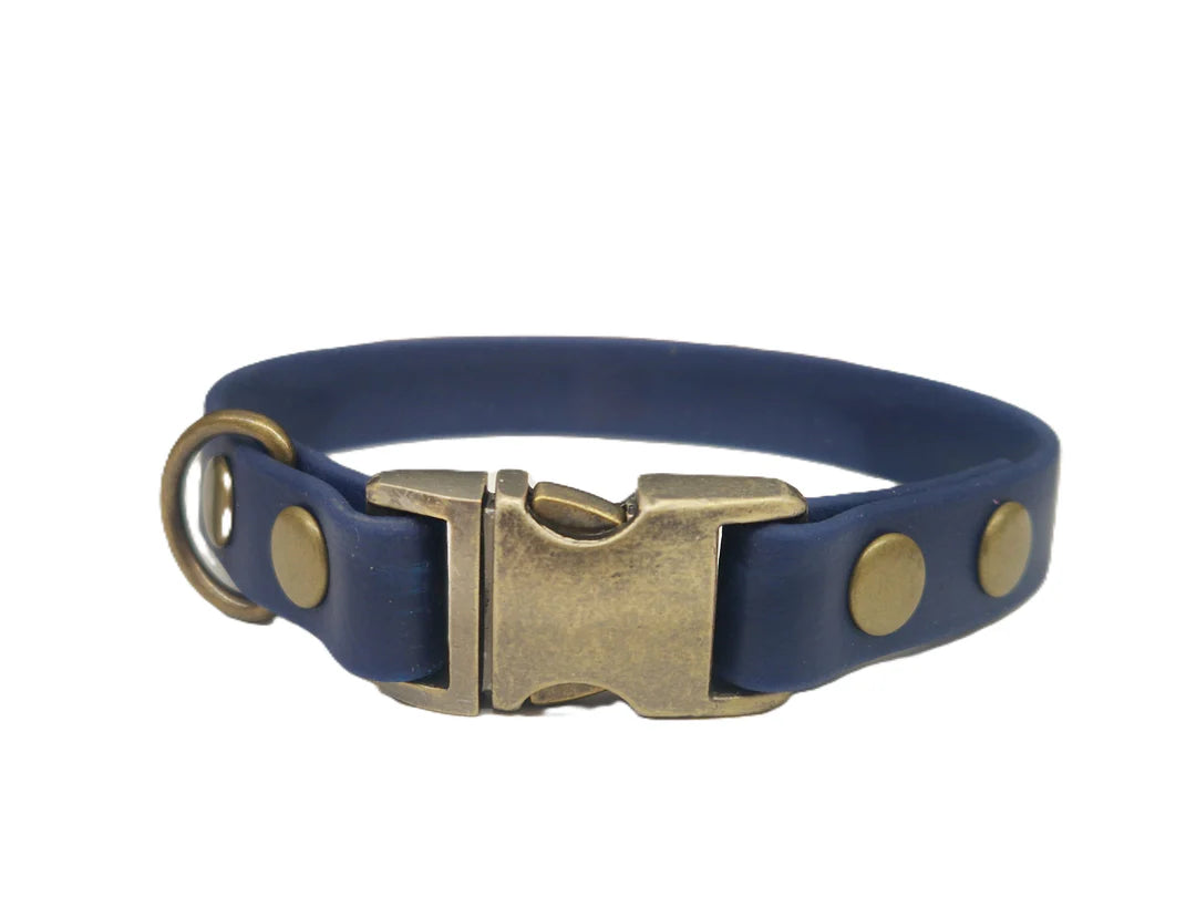 Navy Blue Toy breed Waterproof Collar