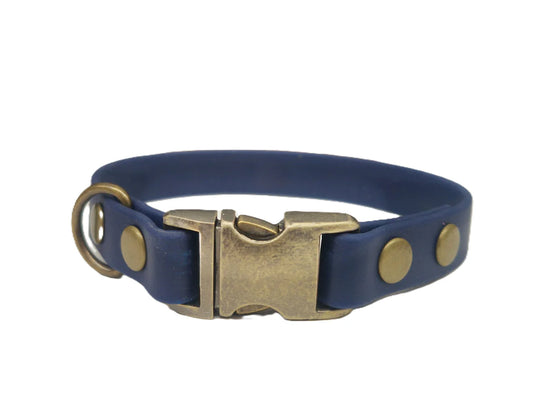 Navy Blue Toy breed Waterproof Collar