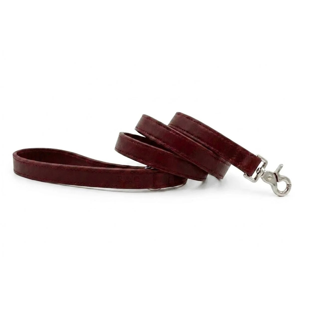 Oxblood Red Leather Dog Lead | Vegan Leather | Ralph & Co