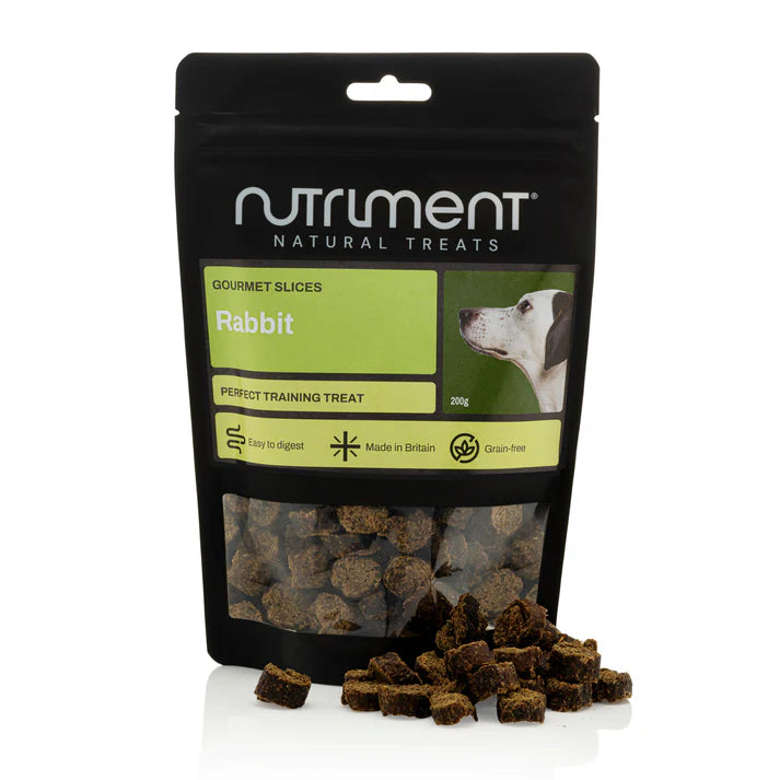 Rabbit Gourmet Slices for Dogs, Training Treats