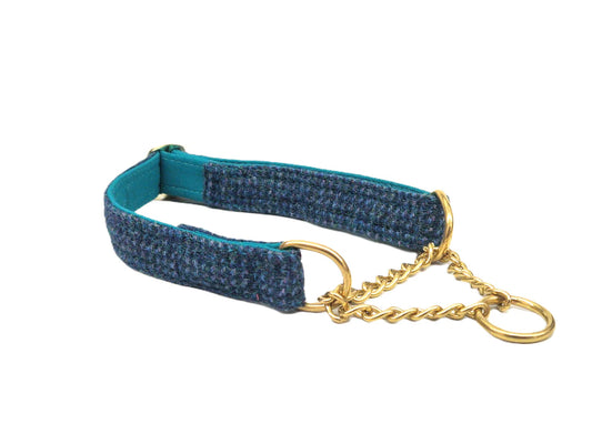 Teal with a touch of blue marchingdale collar half choke