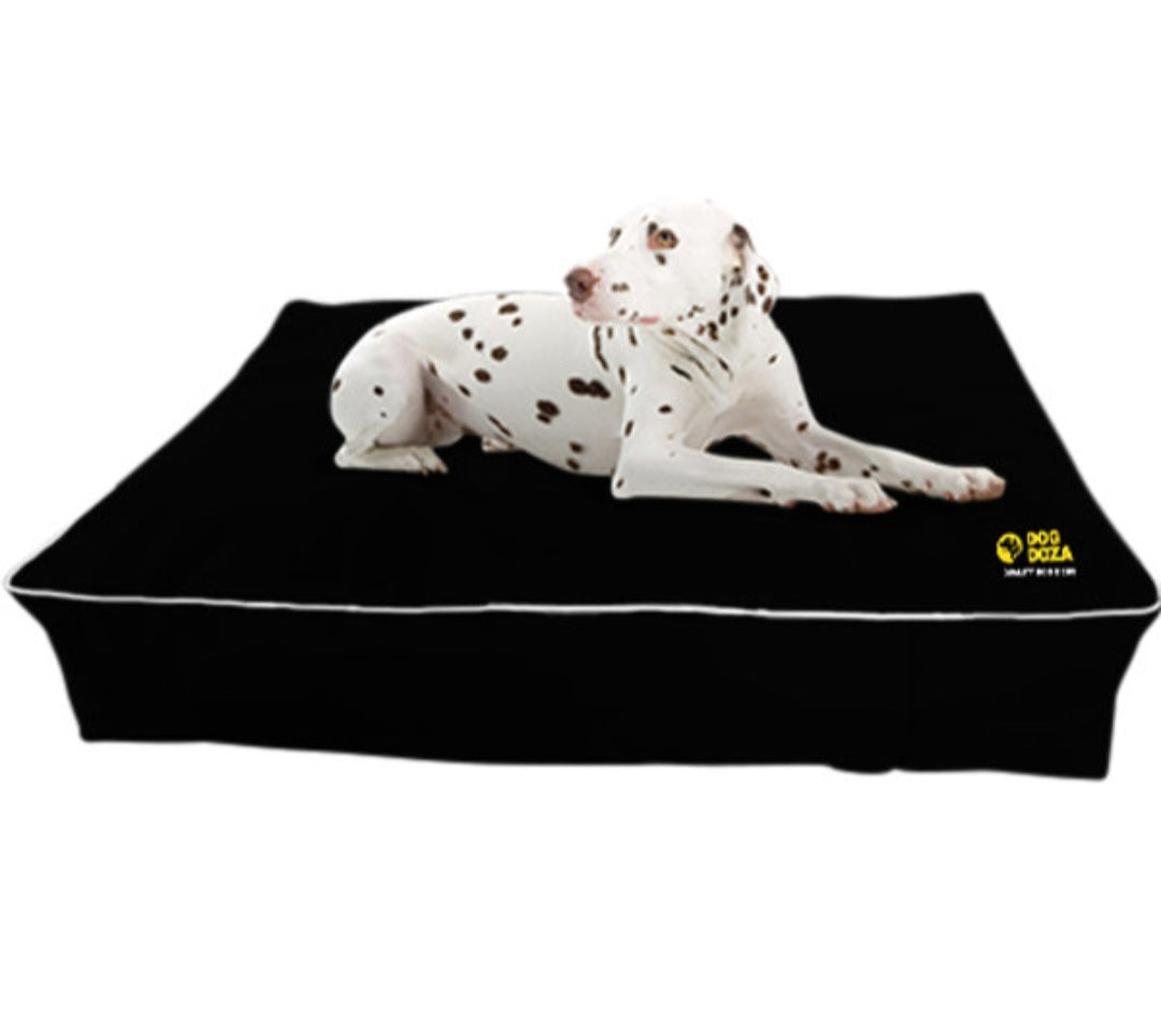 Dog Doza Waterproof Thick Dog Mattress Black