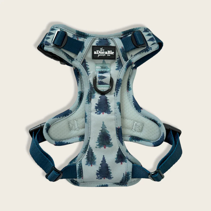 Fresh Pines Hike & Go Harness – AirTag Pocket, No Pull, Adjustable Hiking Harness