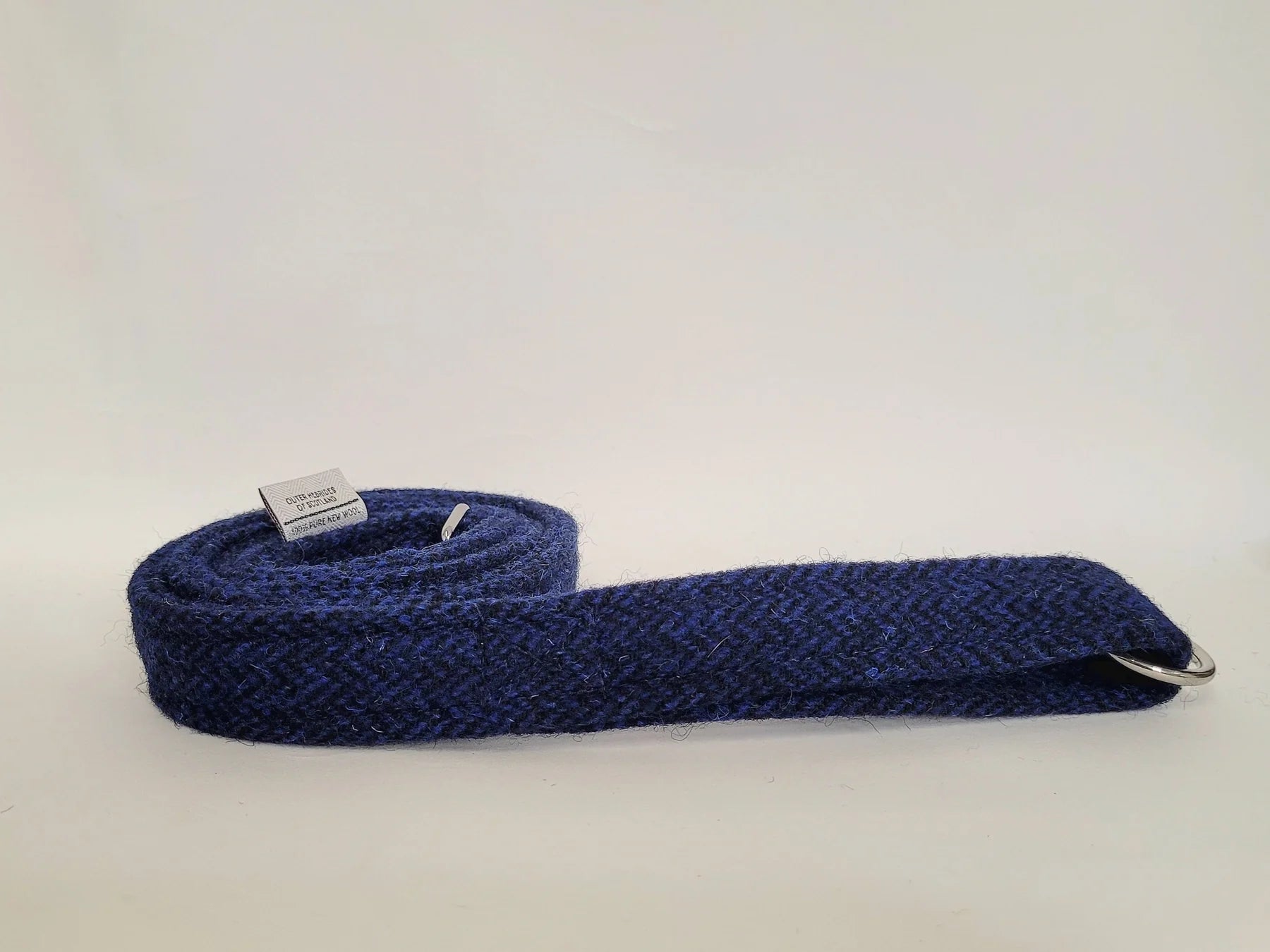 Harris Tweed Midnight Blue Herringbone lead