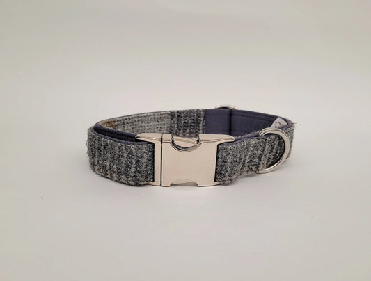 Abraham Moon Malham Taupe Luxury Dog Collar