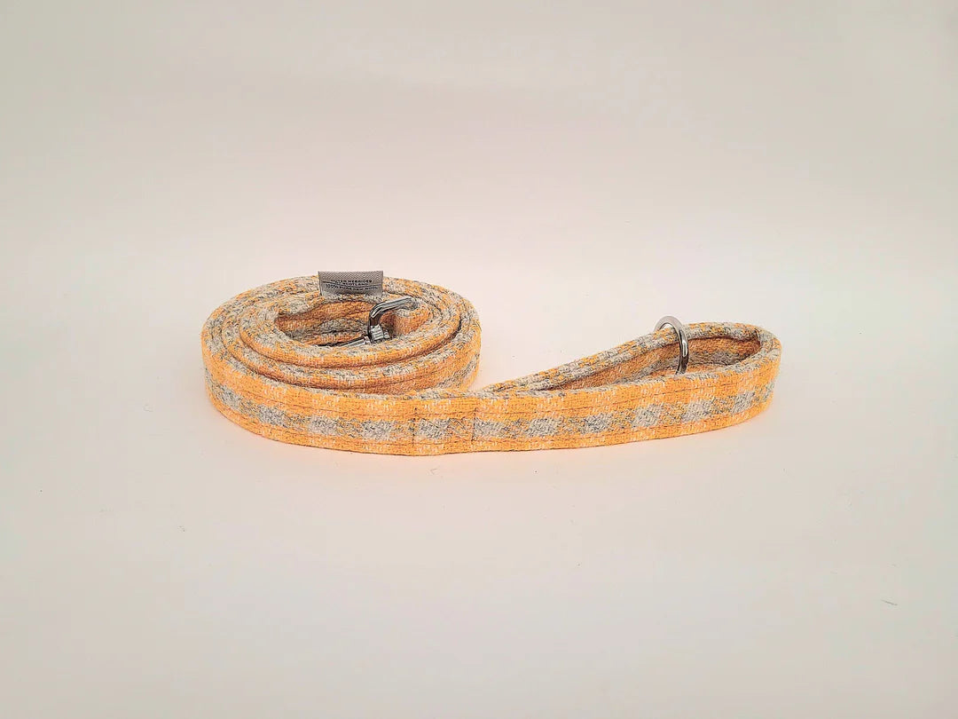 Harris Tweed Sunflower Check Dog lead