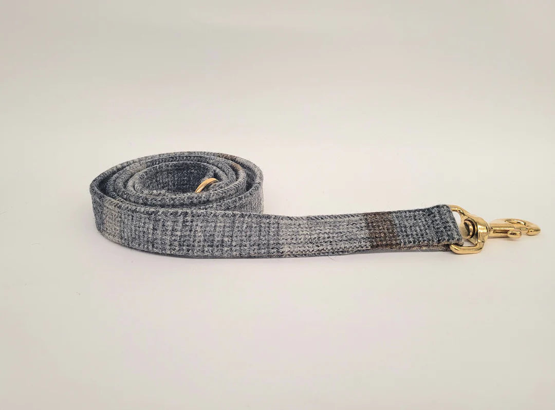 Abraham Moon Malham Taupe Luxury Dog Collar