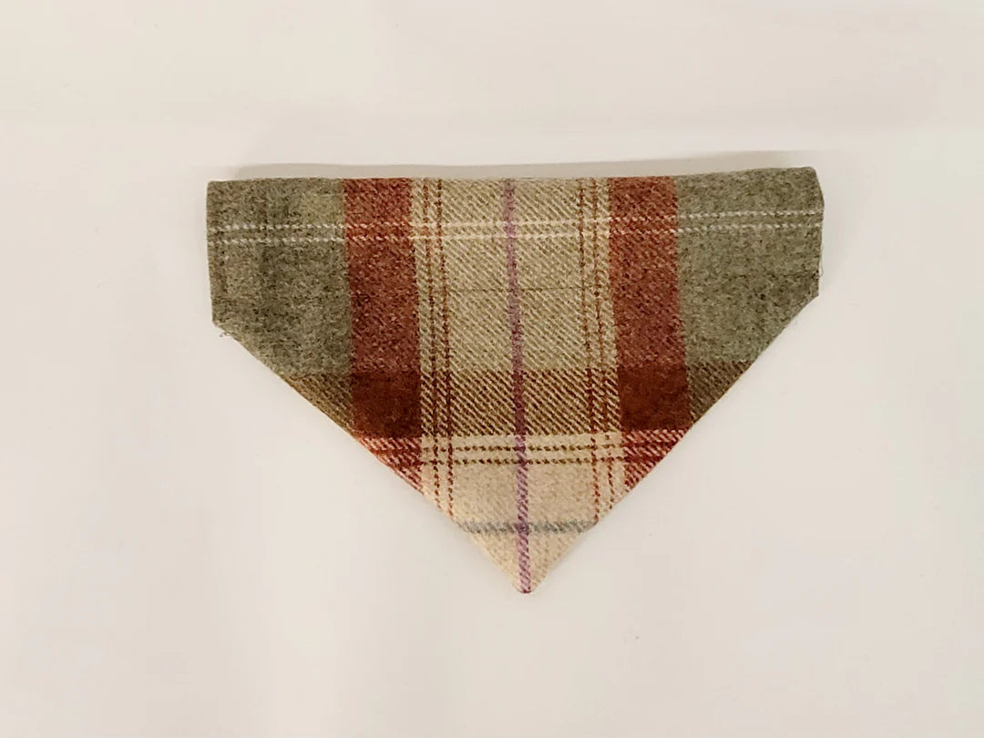 Abraham Moon Sky Agate Check collar bandana