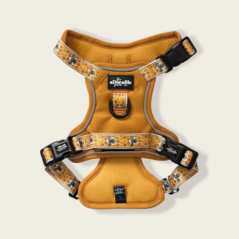 Honeycomb Hive Dog Harness –  No Pull, Adjustable Hiking Harness