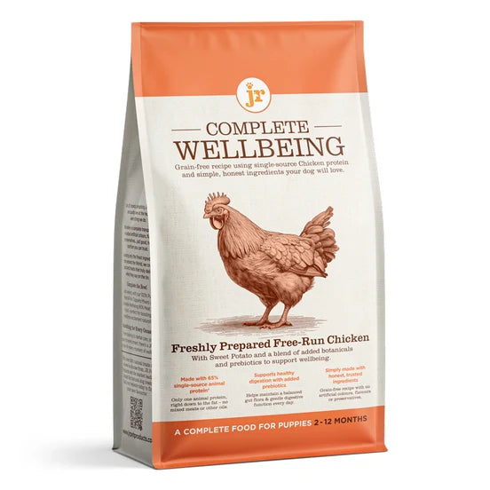 JR Complete Wellbeing Free-Run Chicken Grain Free Puppy Food | From 8 Weeks 2kg