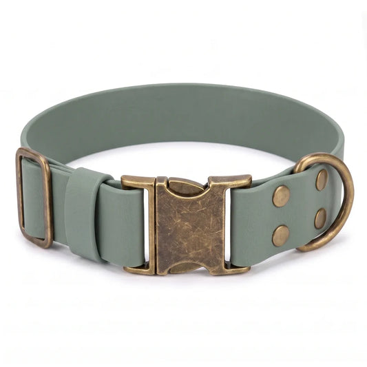 Country Green 38mm Waterproof Biothane Giant Dog Collar | Handmade