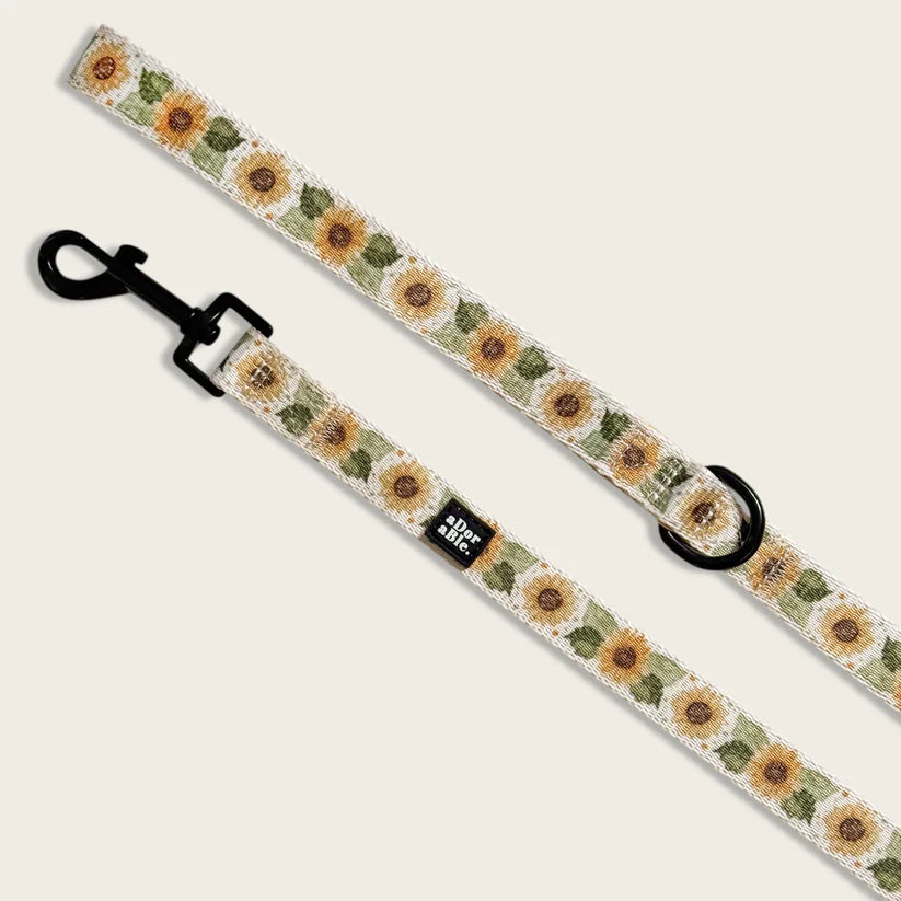 aDoraBle Pooch sunflower season dog lead