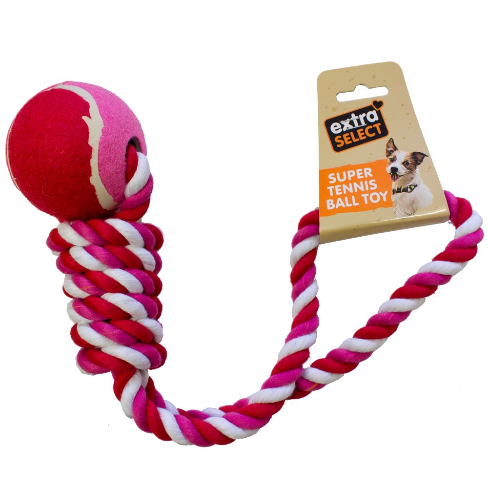 Extra Large Tennis Ball Rope Dog Toy | Tug & Fetch Toy