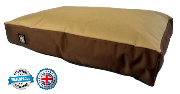 Waterproof Box Border dog Mattress brown