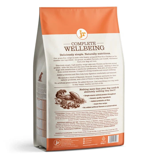 JR Complete Wellbeing Free-Run Chicken Grain Free Puppy Food | From 8 Weeks 6kg
