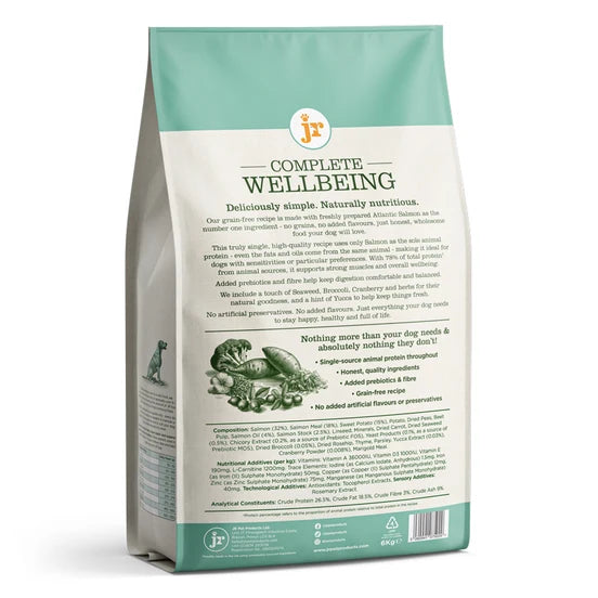 JR Complete Wellbeing Atlantic Salmon Grain Free Dog Food