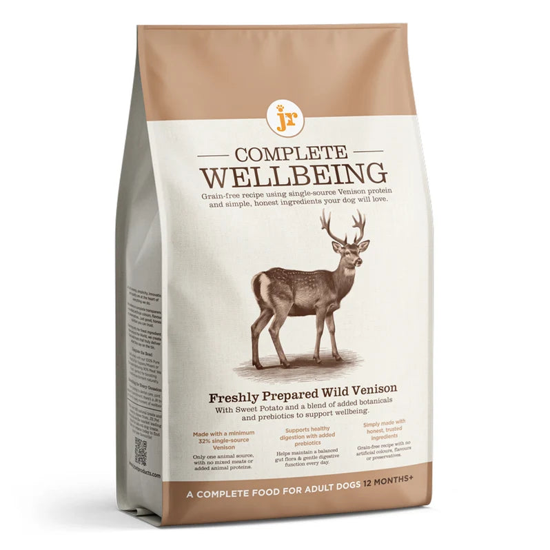 JR Complete Wellbeing Wild Venison Dog Food 