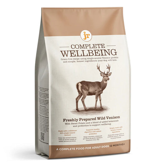 JR Complete Wellbeing Wild Venison Dog Food 