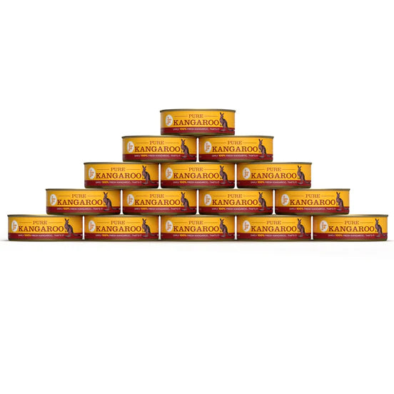 JR Pure kangaroo toppers 80g pack of 15, grain free, 100% Kangaroo